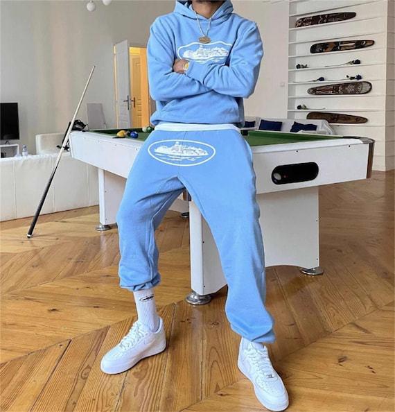 Alcatraz Men's Y2K Cap Suit Sportswear - One-Piece Street Devil Printed Shirt