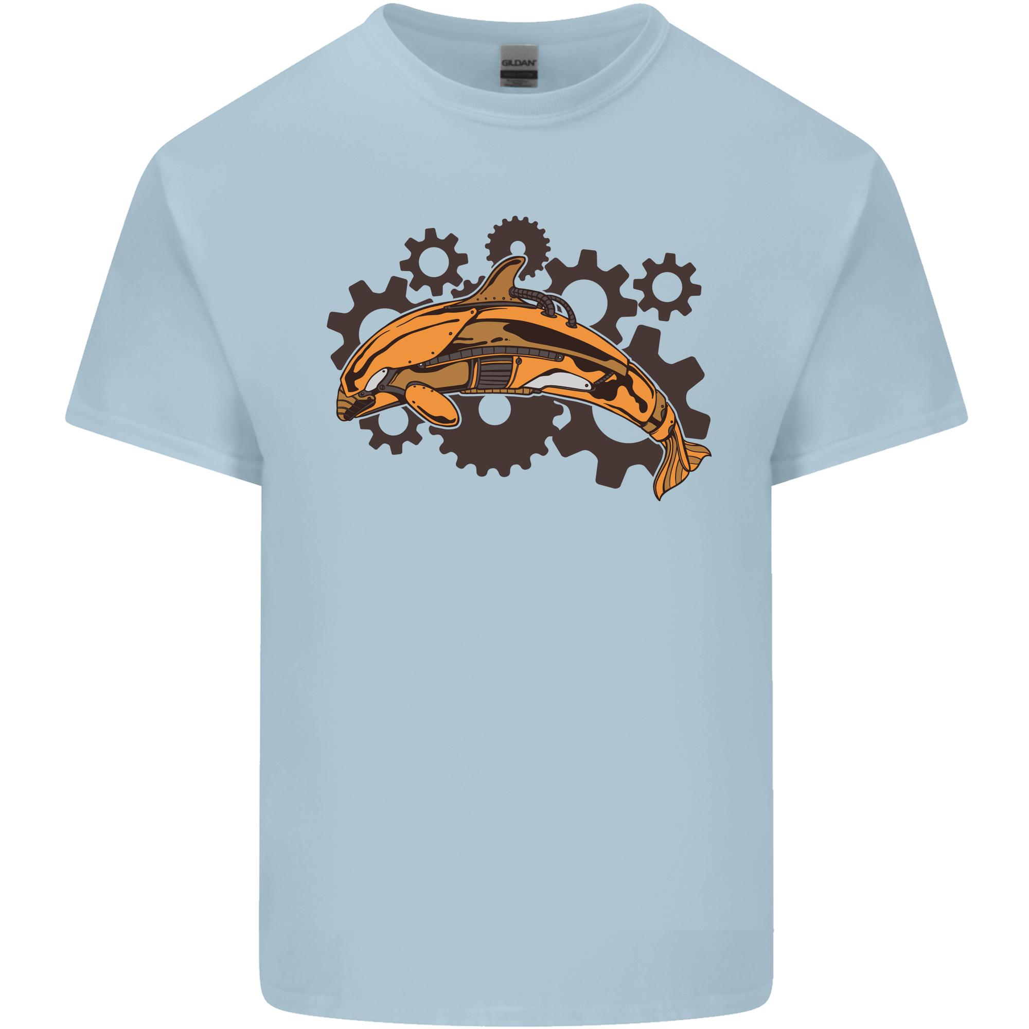 A Steampunk Dolphin Unisexs Light Cotton TShirt S