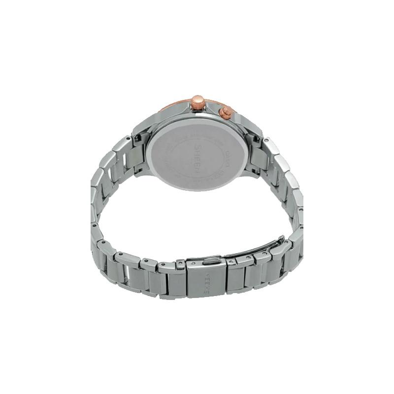 Casio CASIOSHEEN series simple casual fashion watch quartz movement stainless steel strap Japanese and Korean watch women's watch white SHE-3047SG-7A