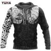 Men's Sweatshirts 3D Print Vikings Classic Wolf  Men's Hoodies Jacket Spring Autumn Fashion Pullovers Hip Hop Punk Oversized Clo