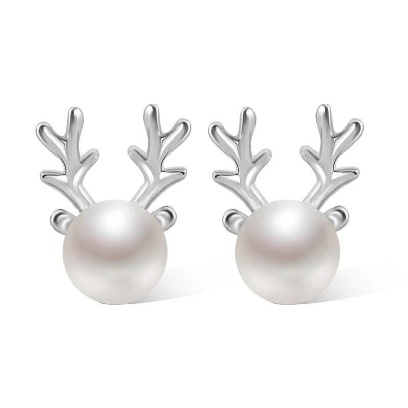 Christmas Holiday Antler Earrings, Fashion Temperament Holiday Earrings, Popular Women S Jewelry In Europe And America *2pcs