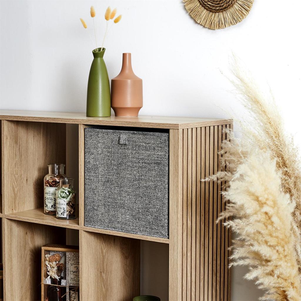 Cube Foldable Shelf Box 30X30Cm Dark Gray