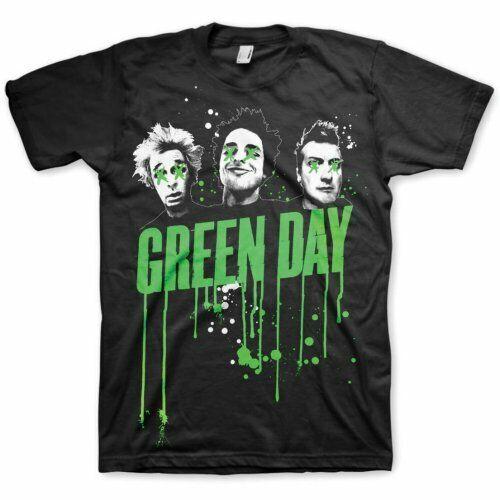 

Черная классическая футболка унисекс Green Day Drips в стиле панк-рок