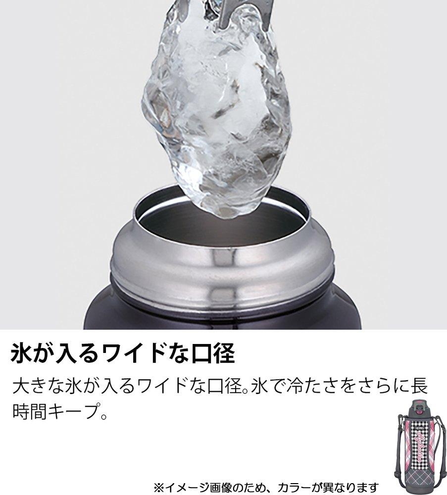 Thermos Water Bottle Vacuum Insulated Sports Bottle Gray Gingham Cold Storage Only GGM 1.5L FFZ-1502F