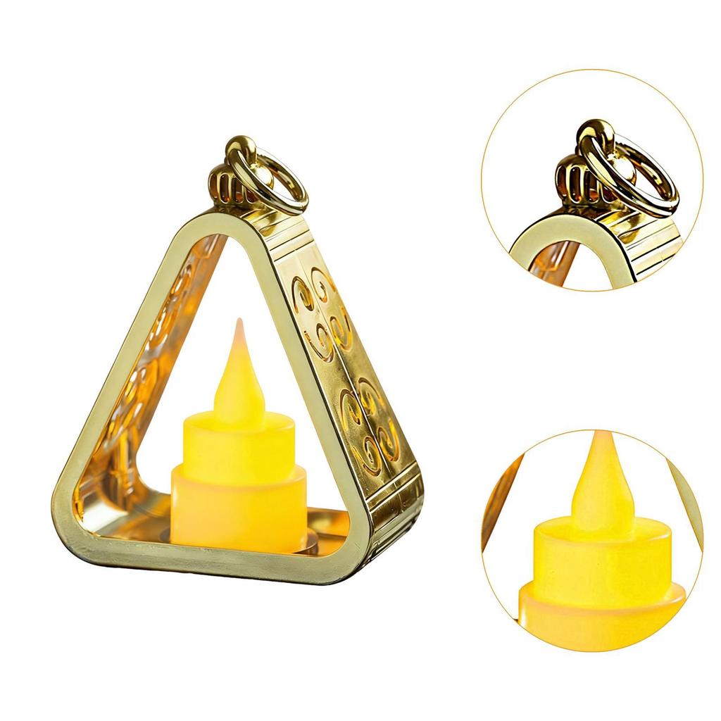 Bedside Lamp Lightweight Room Decor Desktop Atmosphere Light Triangle Table Lamp Soft Lighting for Fireplace Indoor Dorm Living