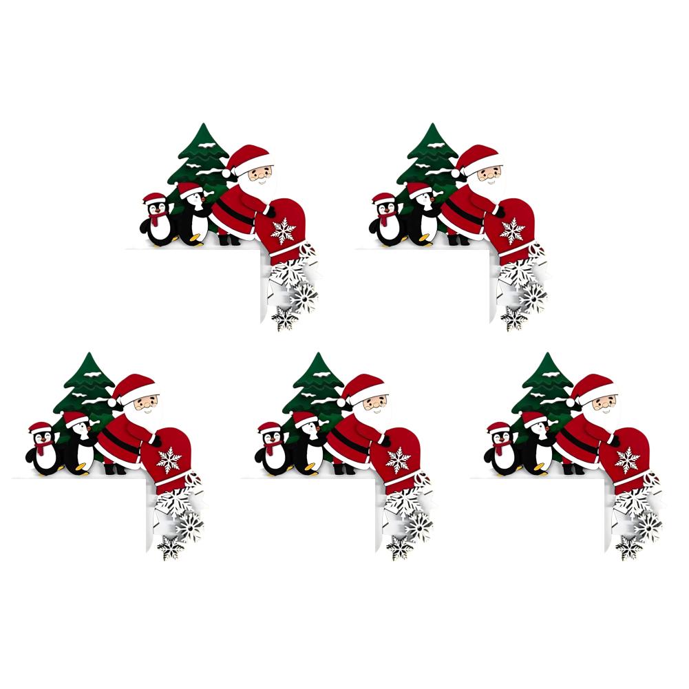 Świąteczne Nakładki na Drzwi Dekoracja Zimowa Świąteczna Dekoracja Narożnika Drzwi Znak Narożnika Drzwi Dekoracja na Aktywności Świąteczne Ornament