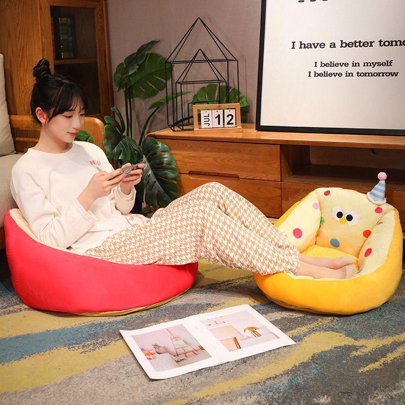Lazy Sofa Floor Cushion with Backrest: Integrated Bedroom Tatami, Bay Window, Children's Reading, Soft Futon.