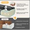 L-shaped 2-seater sofa, soft plush fabric, modular, with cushions. Soft, elastic foam, no assembly required, suitable for small living rooms, Grey