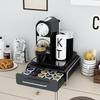 Rotatable Coffee Capsule Storage Rack with Drawer