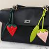PU Cotton Filled Cute Strawberry Pendant Accessories Ins Style Exquisite Fashion Bag Pendant Keychain Decoration Women
