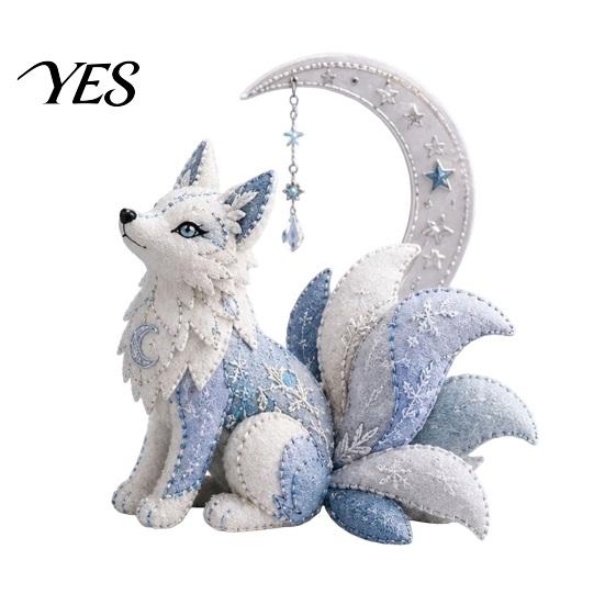 Easy Sewing Project for Beginners Arctic Animals DIY Patchwork Kit Beginners, Winter Guardians Animal Kit, 3D Beginner Stuffed Mythical Creature Craft