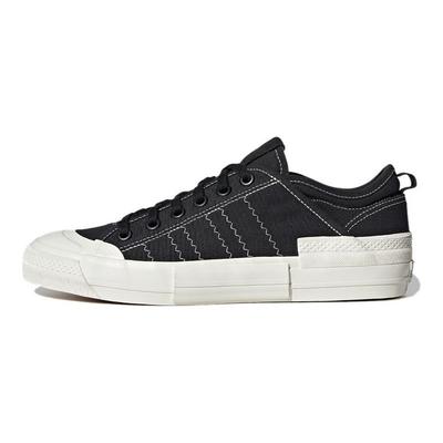 Originals Nizza Low MFX Canvas Casual Slip-Resistant Durable Low-Top Skate Shoes Unisex Sneaker Black White GX8544