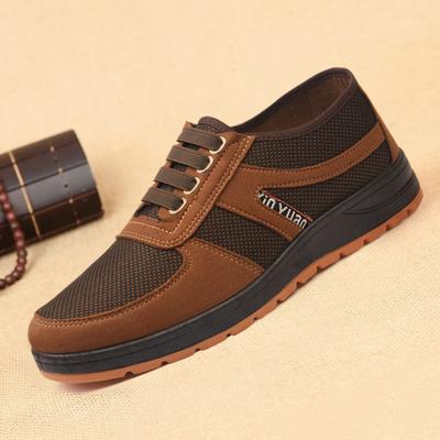 Cloth Shoes Middle-aged and Elderly Men's Father Cloth Shoes Casual Canvas Shoes Comfortable One-pedal Beef Tendon Sole Labor Insurance Shoes