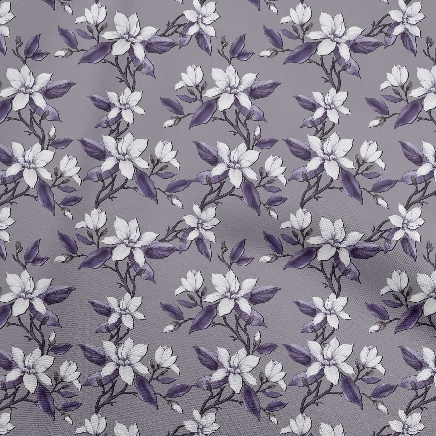 

OneOone Cotton Flex Brown Fabric Квітковий швейний матеріал Тканина з принтом у дворі 40 дюймів 42 Inch Wide - Viscose Chiffon синій