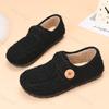 Women Flat Plush Shoes 2026 Winter New Vintage Casual Soft Sole Warm Shoes Comfortable Non Slip Lightweight Outdoor Cotton Shoes