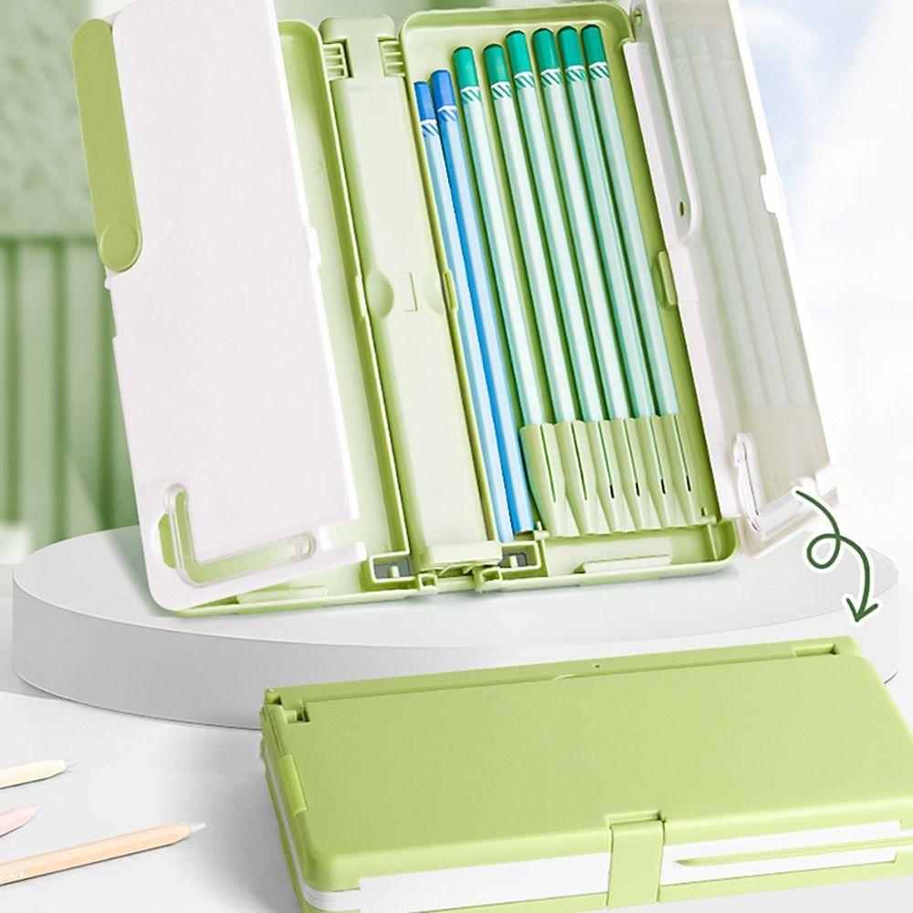 Multi-Function Reading Bookshelf Pencil Case Adjustable Stationery Organizer  Students Gift