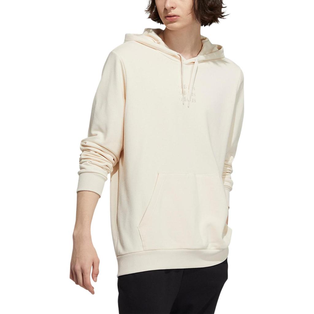 adidas NEO Felpa con Cappuccio a Manica Lunga Casual Monocolore Uomo felpa Bianca H14225