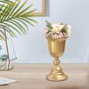 Tabletop Metal Wedding Flower Trumpet Vase Road Lead Floral Arrangements Stand Bouquet
