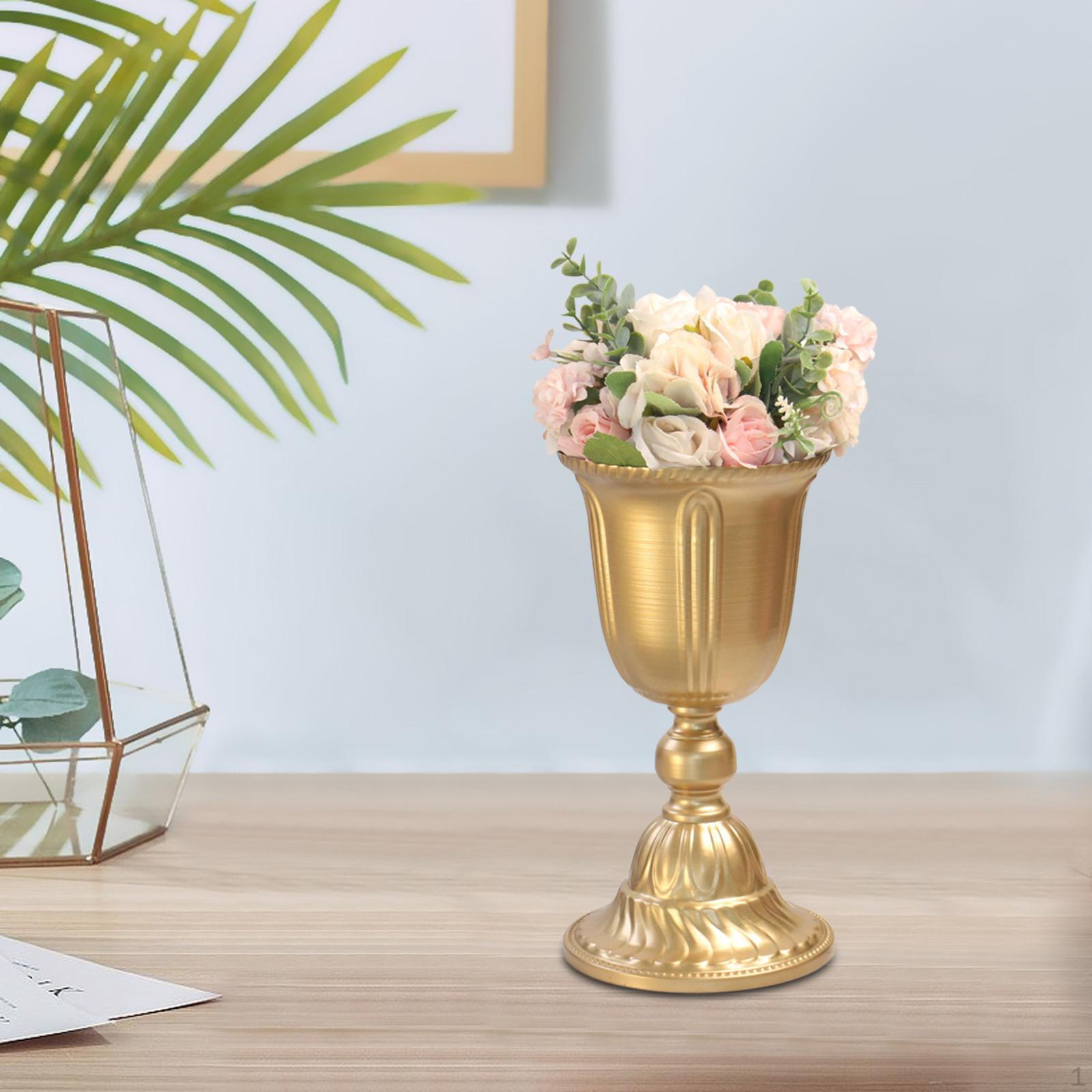 

Tabletop Metal Wedding Flower Trumpet Vase Road Lead Floral Arrangements Stand Bouquet