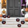 6PCSHalloween Decoration Trick Or Treat Portable Pumpkin Bucket Black Small Candy Bucket For Halloween Decoration Party Supplies