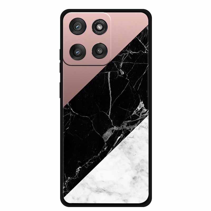 For Motorola Edge 60 Stylus Case Marble Painted Silicone Back Cover Case for Edge 60 Stylus Case Back Coque Edge 60 Stylus Cases