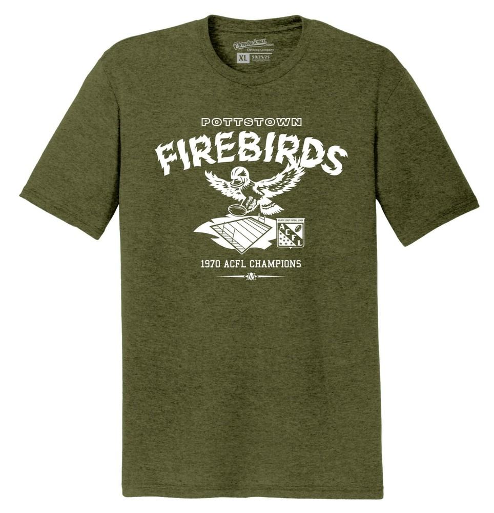 Pottstown Firebirds 1970 ACFL Champs Football TRI-BLEND Tee Shirt Unisex T-Shirt L