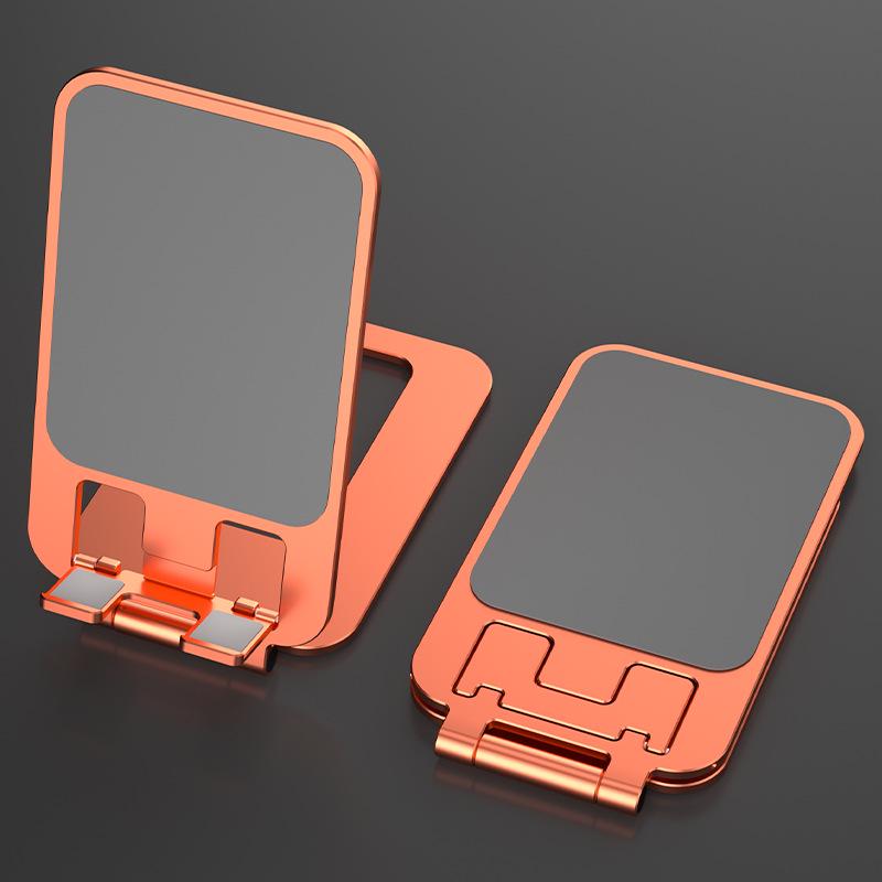 

Orange-Red Foldable All-Metal Phone & Tablet Holder for Desk - Corporate Gift