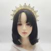Golden Sun Goddess Crown Handmade Head Hoops  Women Girl Hair Accessories