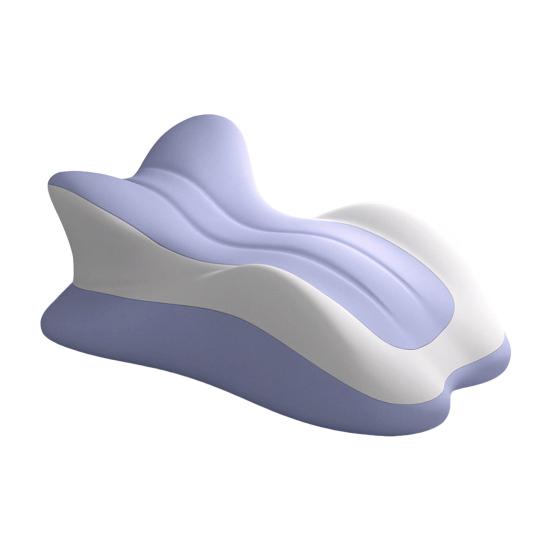 

Подушка для ягодиц для пар 3D Изогнутая Волнистая Подушка для спины Поддержка в нескольких положениях Подушка-клин из пены с памятью для лежания и сидения в кровати Интимность пар B фиолетовый