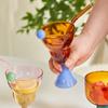 Handmade Glass Wine Glass Vintage Ice Cream Cereal Bowl Glasses Goblet Glass Cup Drinkware Barware Champagne Glasses