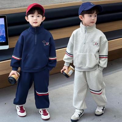 Chłopięcy zestaw dresowy w stylu streetwear na rok 2025 - Wiosenno-jesienny zestaw modowy
