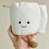 Toilet Roll Plushie Cartoon Paper Plush Toy, Stuffed Smiling Decoration, Rolled Soft Handmade for Home Bedroom PP Cotton Toy