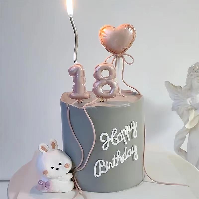 Number Heart Star Cloud Balloon Lollipop Silicone Mold Set DIY Fondant Cake Decorating Tools Chocolate Resin Clay Candle Mold