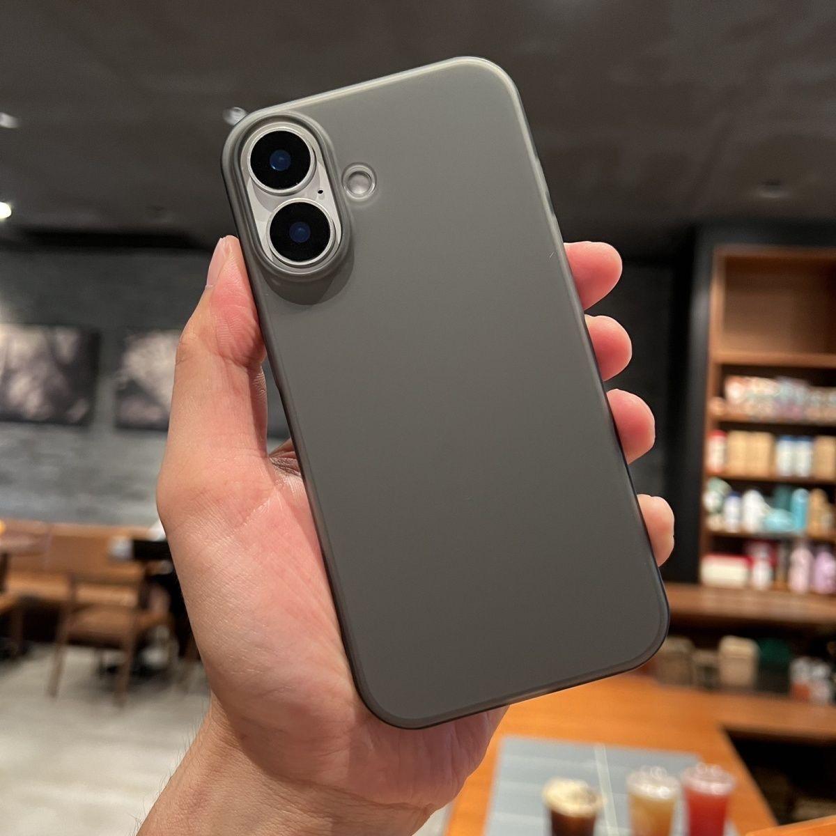 

Ультратонкий матовый чехол для телефона для iPhone 17 Air 16 15 14 Plus 13 12 Pro Max, полупрозрачный, жесткий, матовый, из ПК, противоударный бампер For iPhone15 чёрный