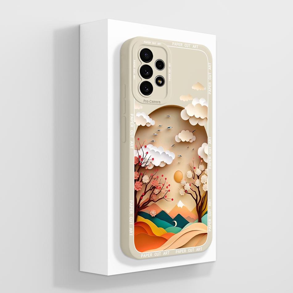 Cute Panda Case For Samsung Galaxy A72 Fundas Camera Protection Back Cover For Samsung A 72 4G 5G Soft Liquid Silicone Bumper