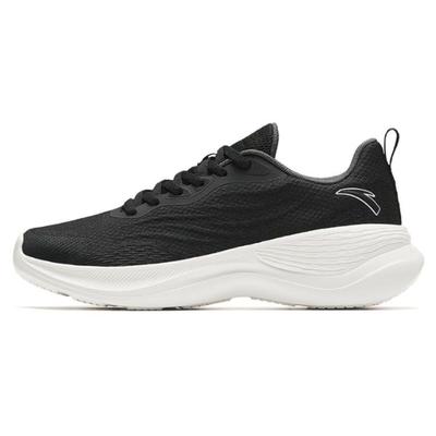 Round Toe Lace-Up Shock Absorbing Wear-Resistant Low-Top Training Shoes Women Sneakers Black 122417790-3