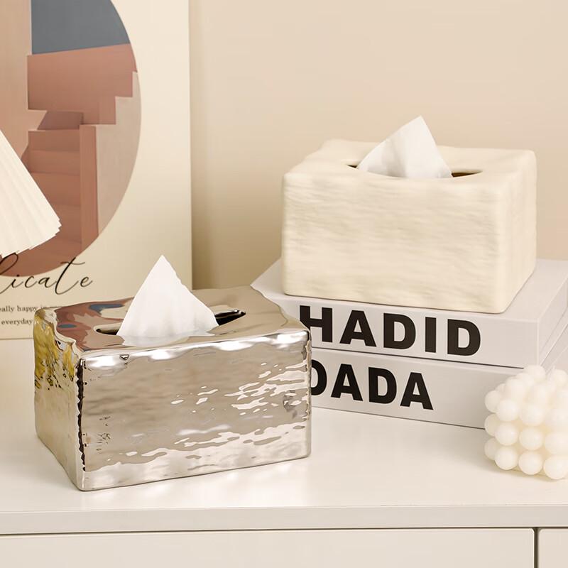 Leichte Luxus Keramik Taschentuchbox mit Obstteller