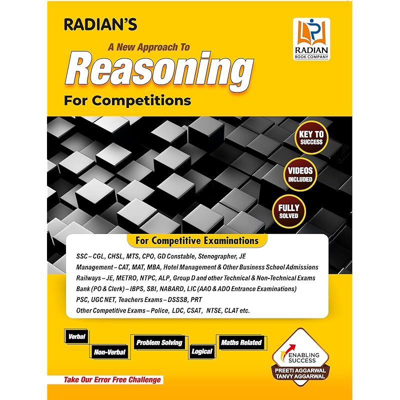 A New Approach To Reasoning Book for Competitive Exams 2022 Edition (English Medium)