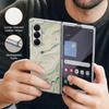 Geometric Marble Case For Samsung Z Fold 8 Ultra 7 6 5 Luxury Plating Leather Skin Hard Phone Cover For Galaxy Z Fold8 Fold7 Fold6