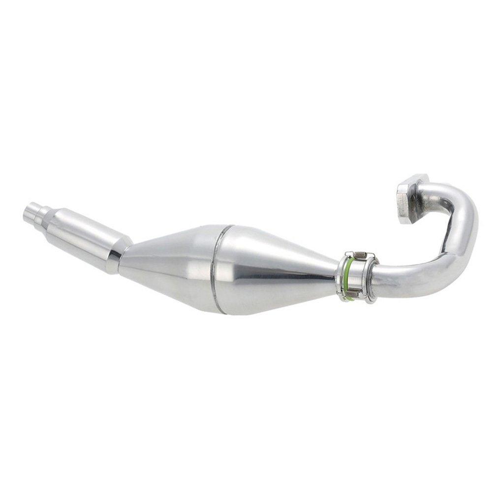 Perfeclan 15003 Aluminum Exhaust Pipe for RC HSP FG 1:5 Monster Truck Car, Silver - Expert Recommended