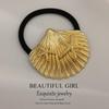 Minimalist Metal Hair Ring - New Korean Style High-End Ponytail Tie Rubber Band.