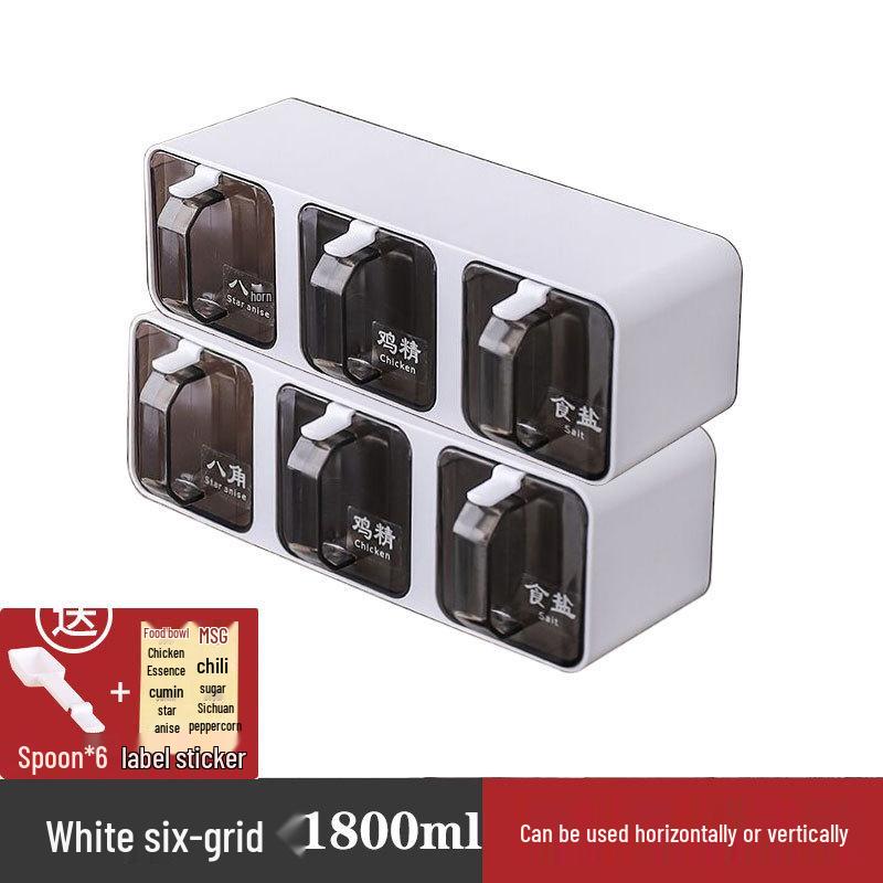 Scatola Portaspezie in Plastica Multiuso da Parete con Cassetto