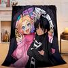 1PC Stained Glass Gothic Romance Flannel Blanket Gift, Suitable for Both Men And Women, Soft Ideal for Beds And Sofa, Birthday Or Christmas Gift