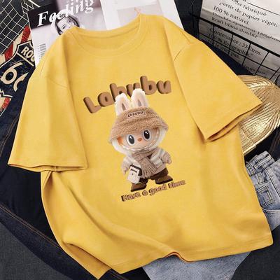 Γυναικείο τυπωτό LABUBU κοντομάνικο street fashion ευέλικτο κομψό τοπ μεγάλο μέγεθος μοντέρνα ρούχα