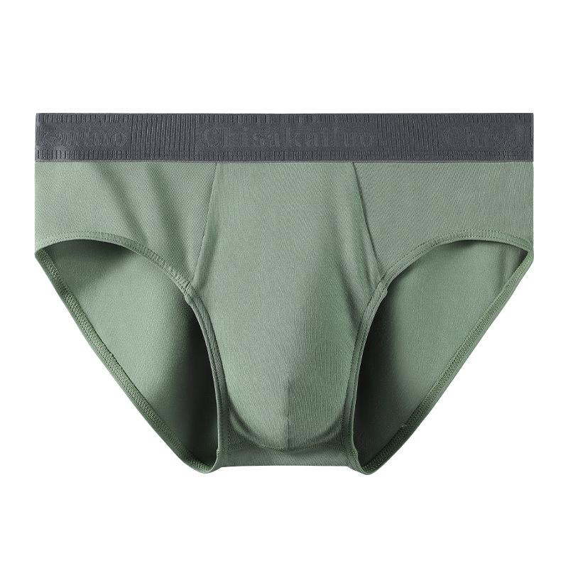 Men's Underwear Cotton Triangle Pants Antibacterial Soft and Comfortable Mid Waist Cotton Breathable Underwear