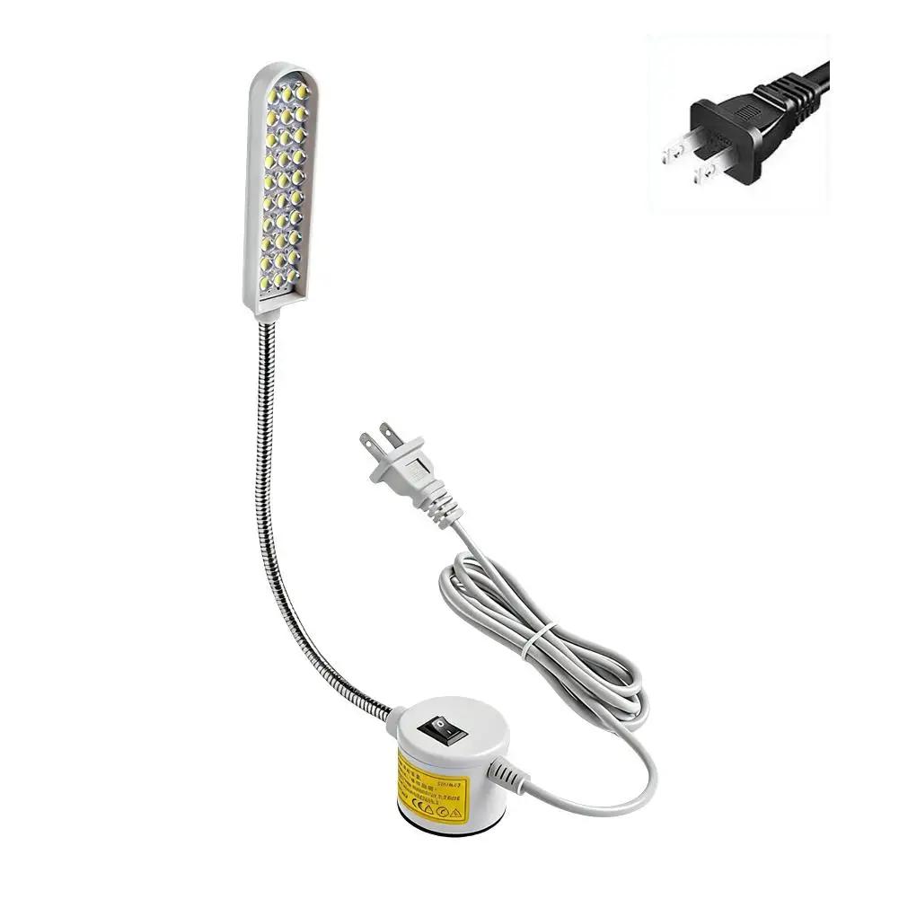 Sewing Machine Light Dimmable LED Work Lamp With 360° Accessories Light Anti-Scratch Base Gooseneck Crafts Bright Eye-Prote T8R0