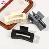 5 Pcs Set Women Hair Claw Simple Style Solid Colorstronge Hold Square Banana Clips Rectangle Fashion Hair Accessories