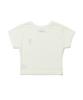 Bieseulaebis Trippy Rabbit Women'S Short Crop Short Sleeve T-Shirt Cream