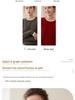 2025 Autumn/Winter Women's Cashmere Color Block Round Neck Loose Sweater Pullover