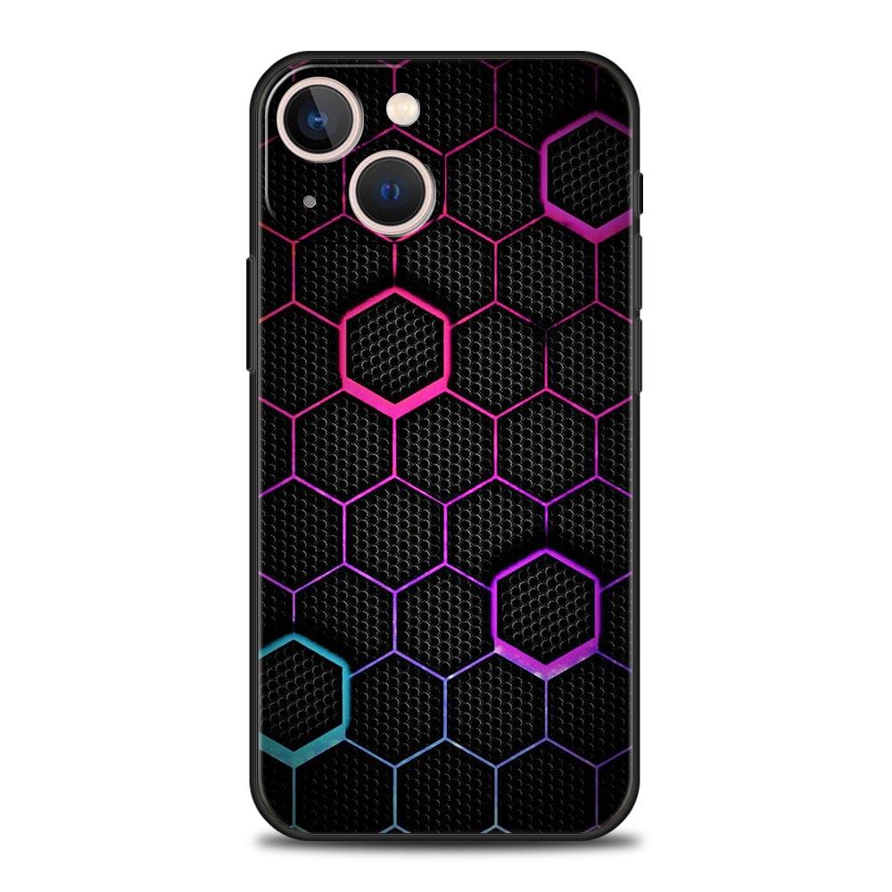 

Чехол из углеродного волокна для iPhone 11, 12, 13, 15, 14 Pro Max, чехол для телефона X XR XS 7 8 Plus SE 2020, роскошный черный мягкий силиконовый чехол Funda iPhone 13